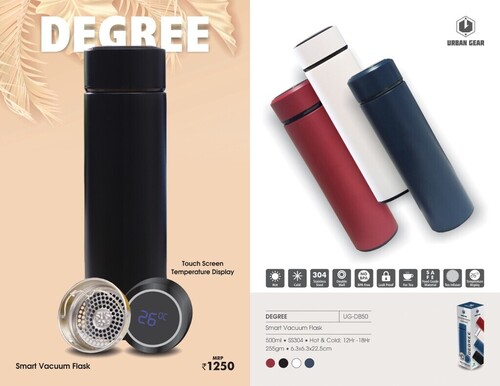 Black Smart Vacuum Flask - Degree