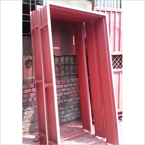 Ppgi Pressed Steel Door Frames - Stainless Steel, Red Color | Industrial And Commercial Applications, Rust Resistant Coating, Customizable Design