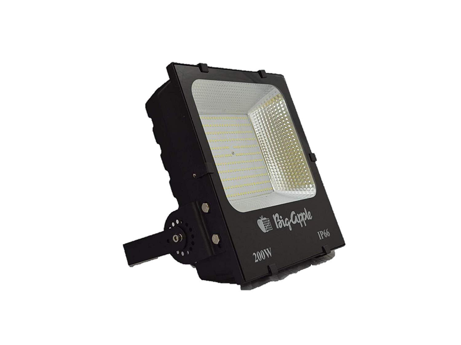 Bigapple 100 W Flood Light Glass - 11000 Lumen, Ip65 Rated | Industrial Black Color, Cool White Illumination, Reliable Efficiency