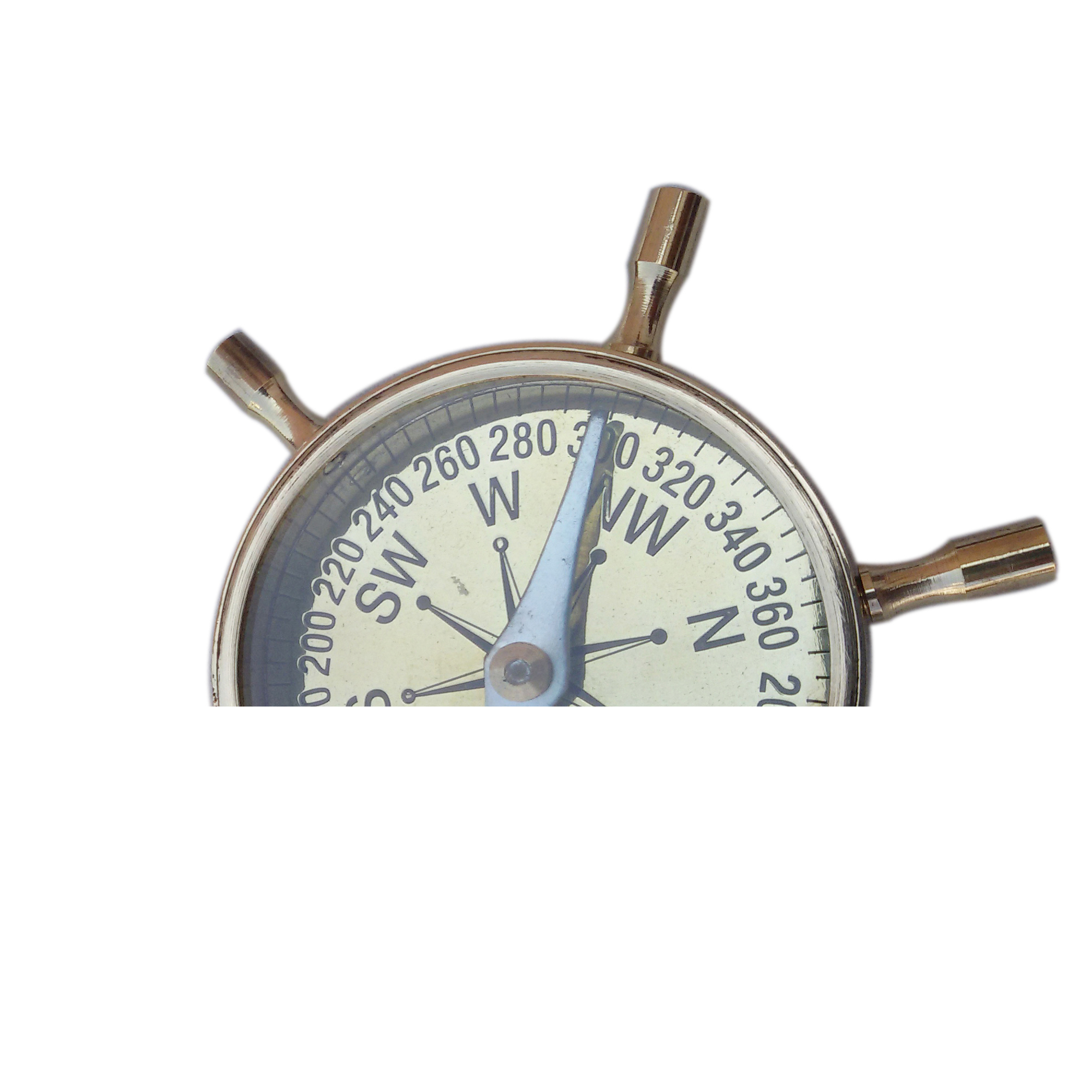 Handmade Nautical Brass Wheel Compass