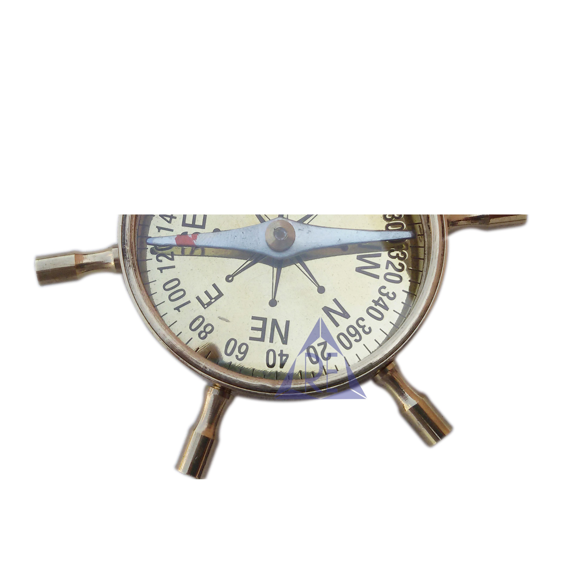 Handmade Nautical Brass Wheel Compass