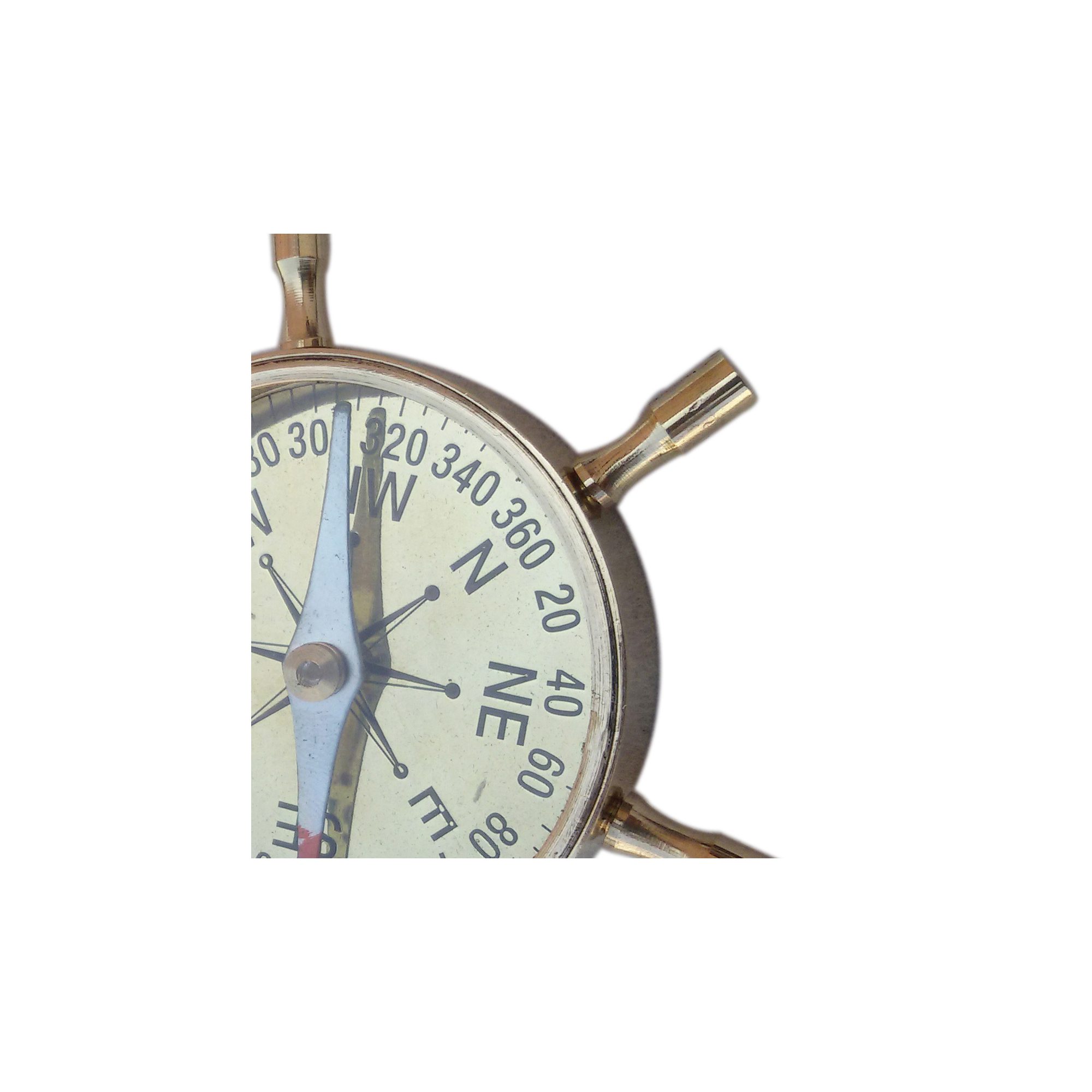 Handmade Nautical Brass Wheel Compass