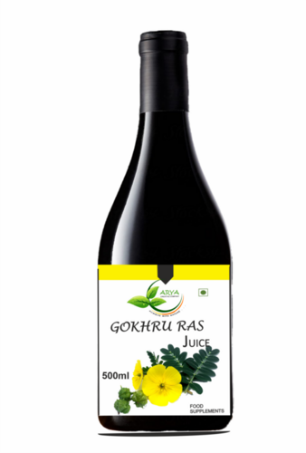 Gokharu Ras JUICE - 500ML Herbal Juice Bottle | 100% Natural, Effective for Inflammation and Stone Formation, Bitter Taste