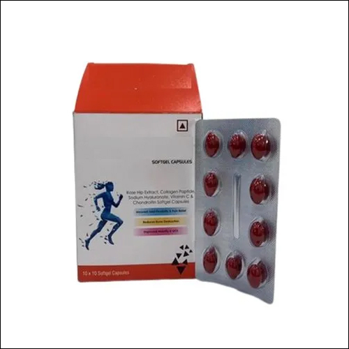 Rose Hip Extract Collagen Peptide Sodium Hyaluronate Vitamin C Chondroitin Softgel Capsules - Drug Type: General Medicines