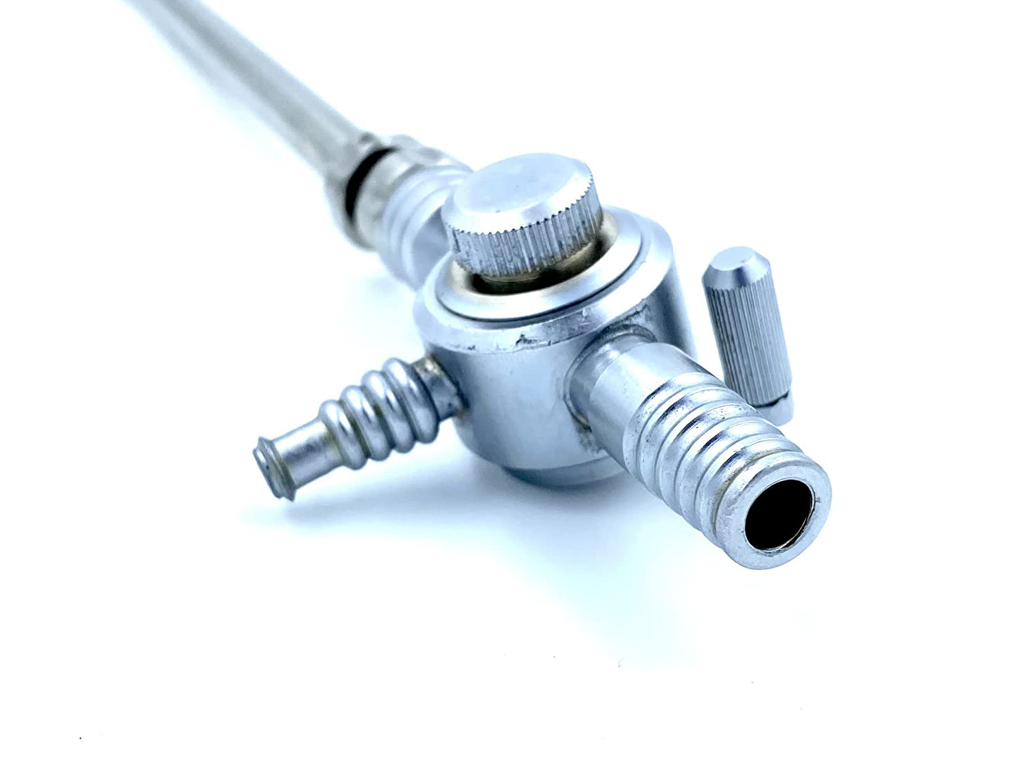 Laparoscopic Thumb Suction Irrigation Cannula Sliding Type 10 To 5 - Feature: Good Quality
