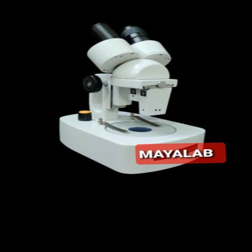 INCLINED STEREO MICROSCOPE - Strong Metal Build, 90 mm Working Distance, 3D Erect Image, Novel Illumination System for Bulk Specimens, Hobbyist & Student Use