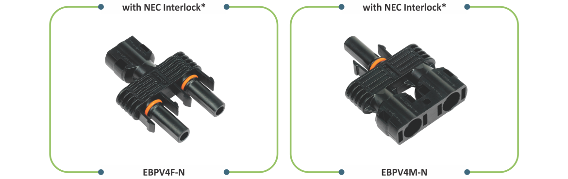 Elmexpv Solar Branch Connectors - Color: Black