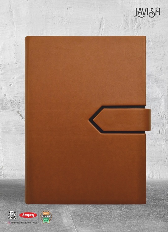 Anupam Lavish Undated Diaries - Fine Leather Textured Dual Tone Pu Cover, High Quality Ph Neutral & Acid Free Paper, Magnetic Closure With Pen Loop