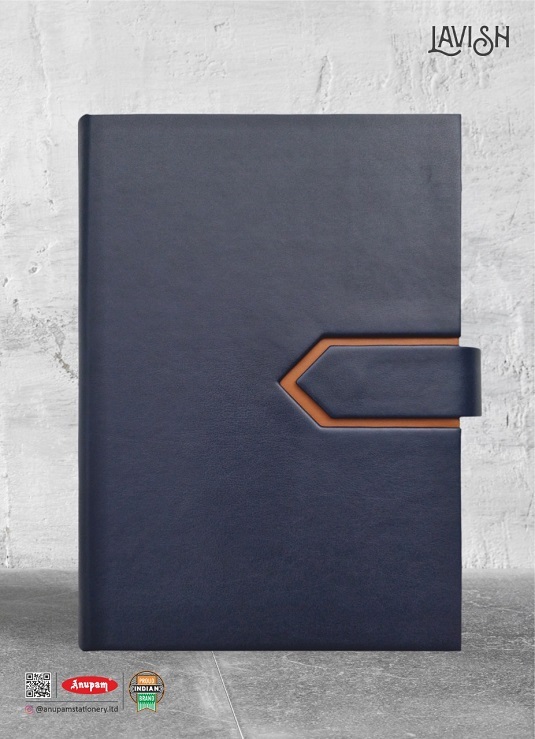 Anupam Lavish Undated Diaries - Fine Leather Textured Dual Tone Pu Cover, High Quality Ph Neutral & Acid Free Paper, Magnetic Closure With Pen Loop