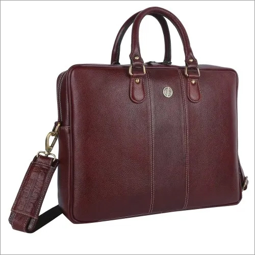 Hammonds Flycatcher Laptop Messenger Bag - Leather, 39x9x29 cm, Brown | Unisex, Zipper Closure, Solid Pattern, 1-Year Warranty