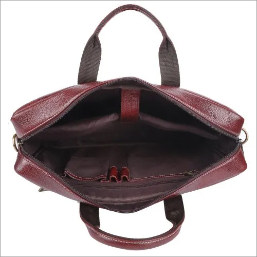 Lb201br Hammonds Flycatcher Genuine Leather Brown Laptop Messenger Bag