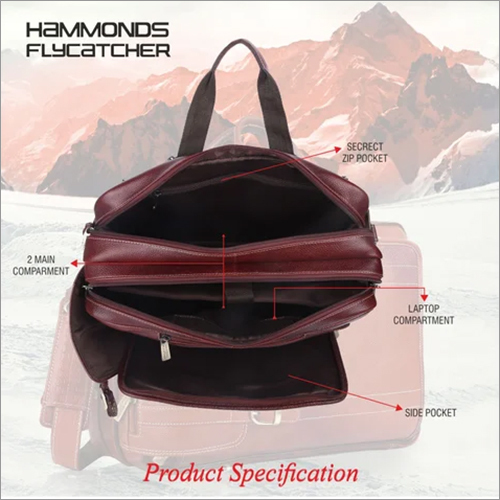 Hammonds Flycatcher Brown Leather Office Bag