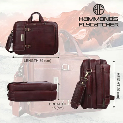 Hammonds Flycatcher Brown Leather Office Bag