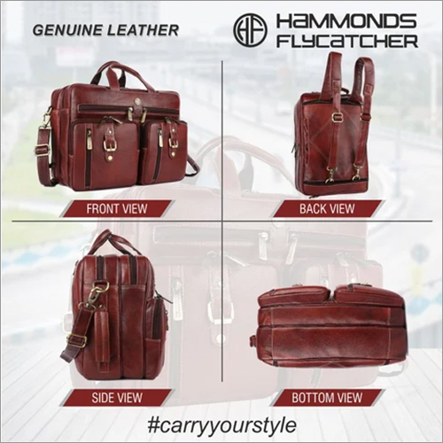 Hammonds Flycatcher Genuine Brown Leather Office Bag