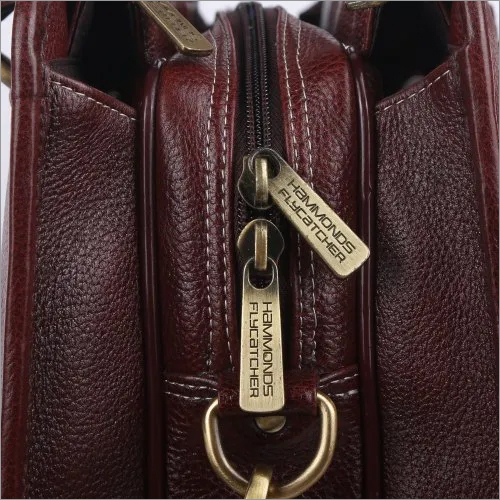 Lb209 Hammonds Flycatcher Genuine Leather Brown Laptop Messenger Bag