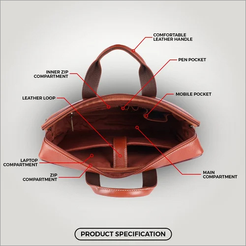 Hammonds Flycatcher Laptop Leather Messenger Bag