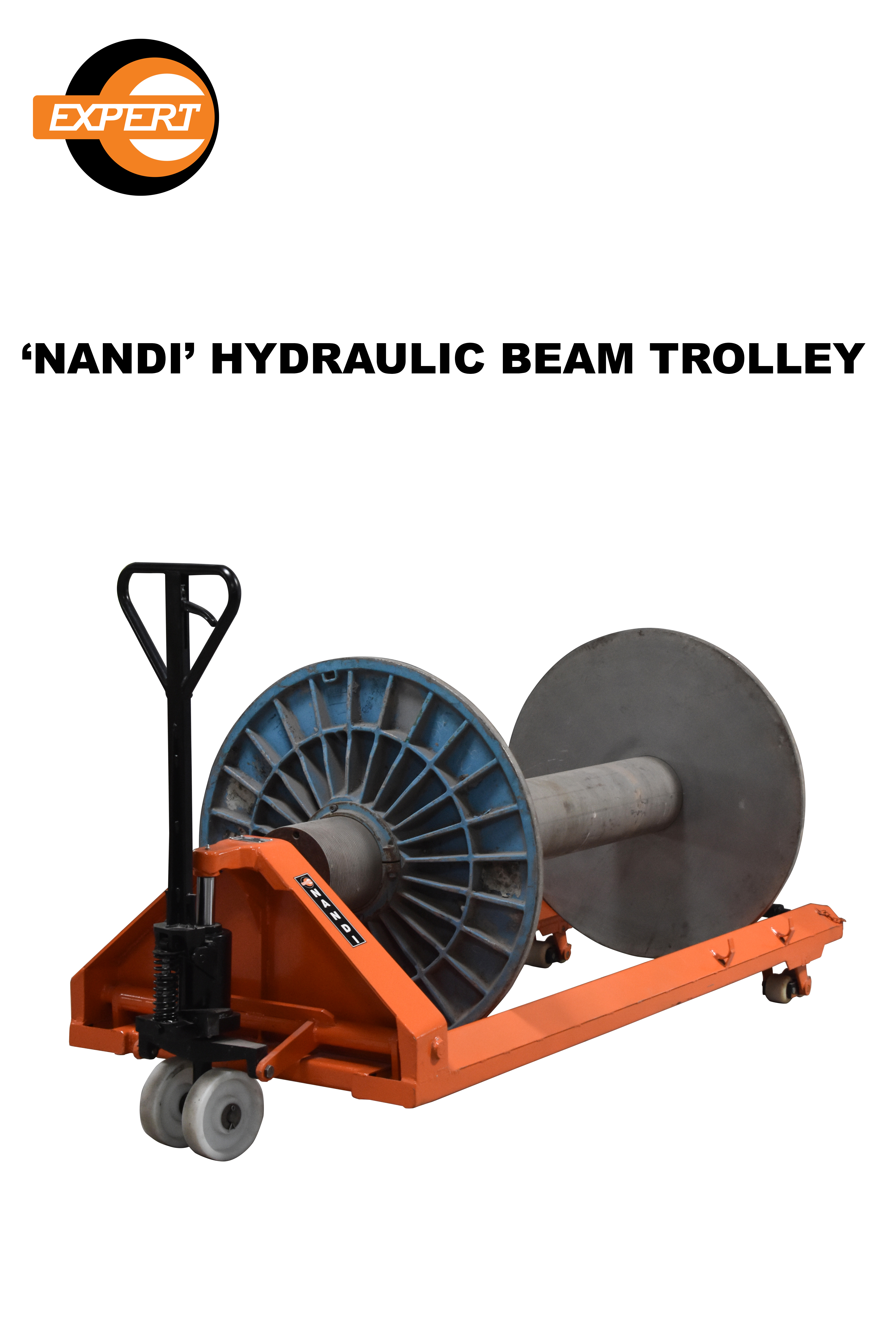 Orange Krishnagiri ' Nandi ' Hydraulic Beam Trolley