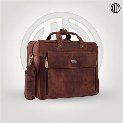 LB1500-HTR Genuine Vintage Leather Laptop Messenger Bag