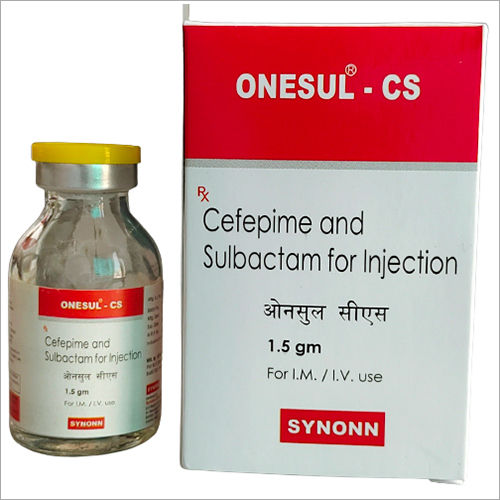 1.5 ग्राम सेफेपाइम 1 ग्राम सुल्बैक्टम 500 मिलीग्राम इंजेक्शन के लिए अनुशंसित: मानव प्राणी