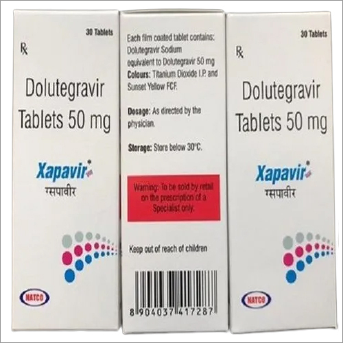 Xapavir - Dolutegravir Tablets, 30 Count | Prescription HIV Treatment, Store In Cold & Dry Place