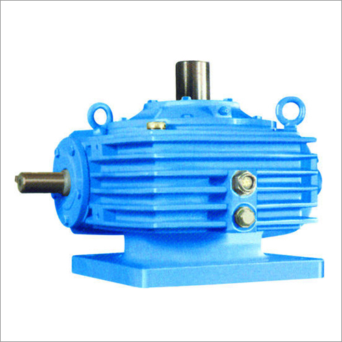 ब्लू माइल्ड स्टील वर्टिकल वर्म गियरबॉक्स