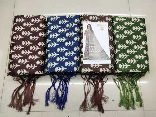 लीची सिल्क प्रिंटेड साड़ी