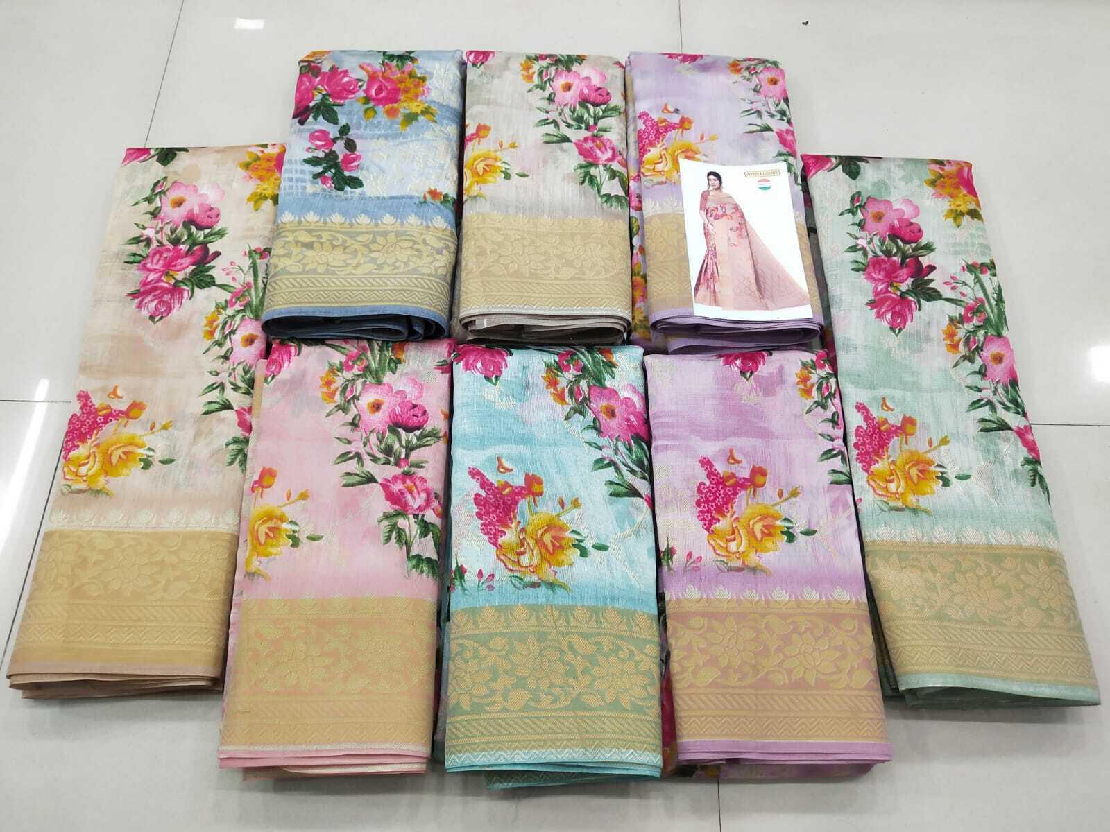 Crystal Silk Printed Saree