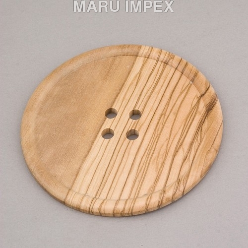Cream Round Wooden Buttons