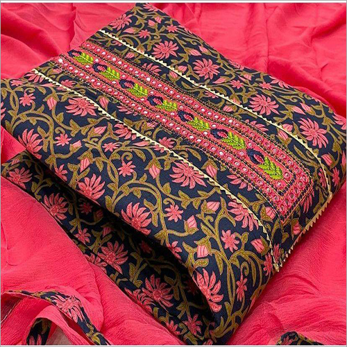 पिंक कॉटन रेंज ड्रेस मटेरियल