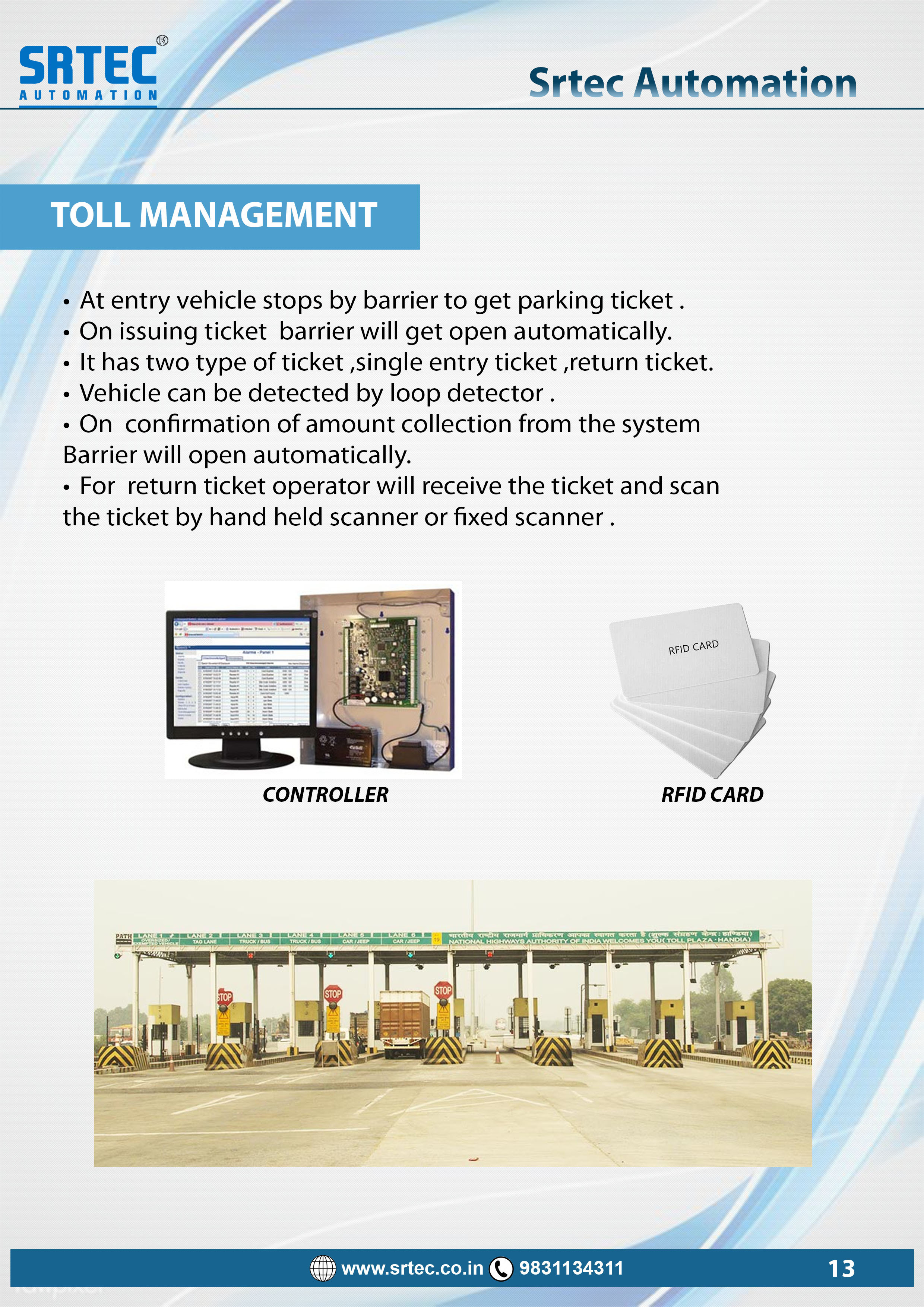Highway Toll Collection Software Application: Computerized