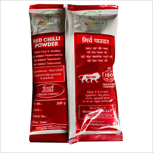 Agru Red Chilli Powder- 200 G Pouch Grade: A