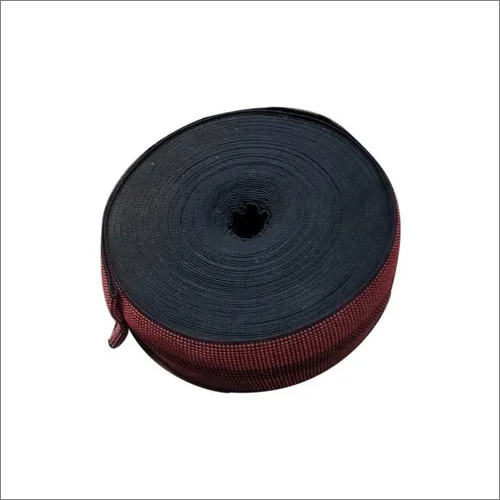 Polyester Sofa Webbing Tape - 25m Length, 2 Inch Width, Red Striped | Durable, High Strength, Elasticity Enhancement