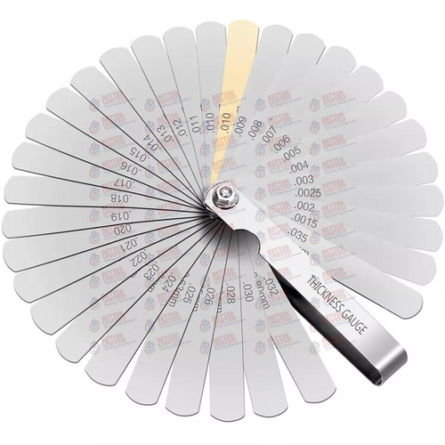 32 blades Steel Thickness Filler Gauge Metric and imperial Feeler 3.5 inch length