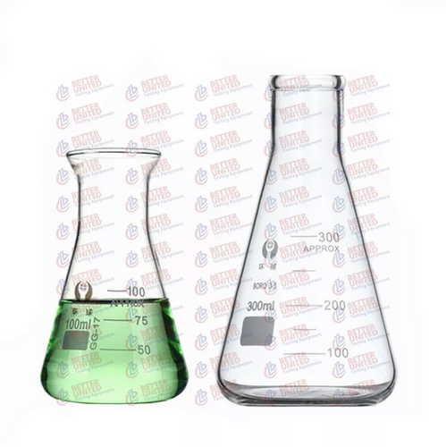 Laboratory equipment high temperature resistant glass conical flask 25/50/100/250/500 / 1000ml Erlenmeyer flask