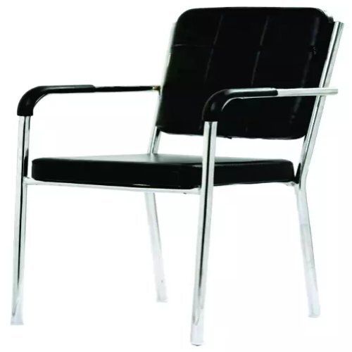 Leatherette Black Visitor Chair