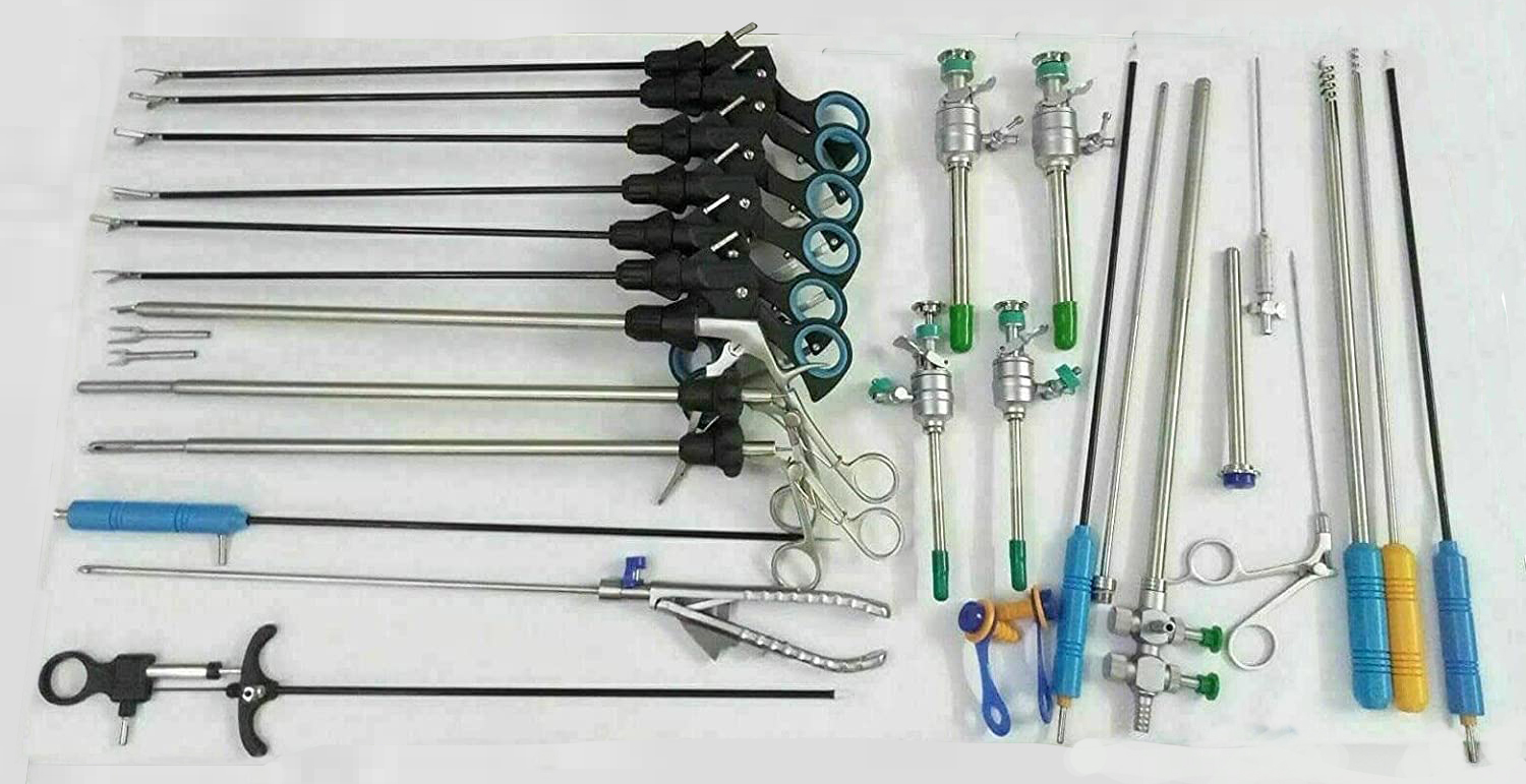 Laparoscopic Surgery Set 26pcs - Color: Multicolour