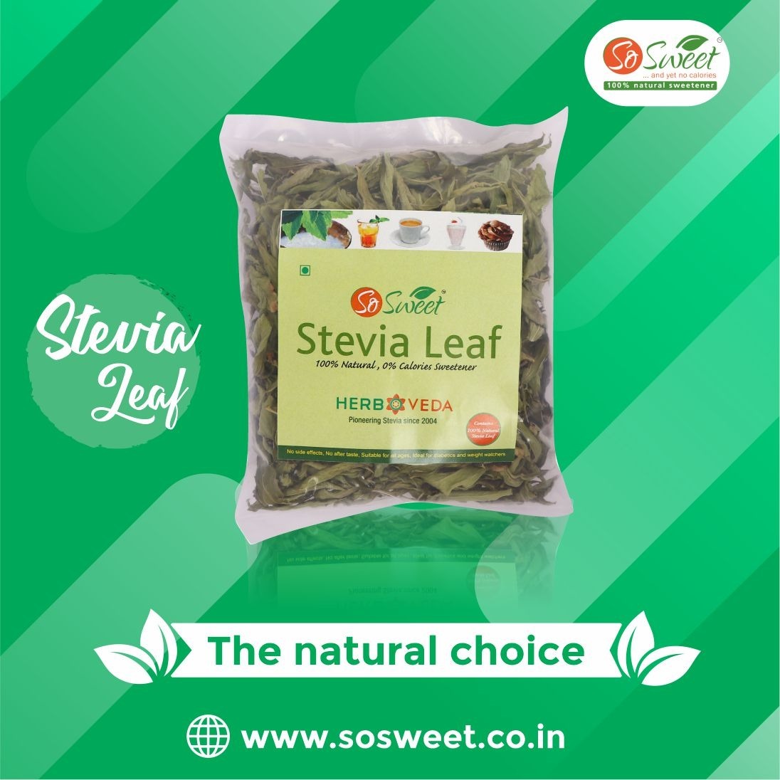So Sweet Stevia 25 Gm Leaf Pack Pack Size: 25gm