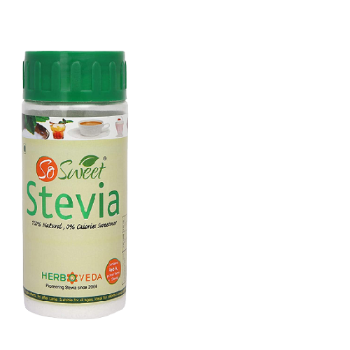So Sweet Stevia 100 Gm Spoonable Bottle - 100% Natural Zero-calorie Sweetener Powder | Pure Rebaudiana Extract, Smooth Taste, Instant Dissolving