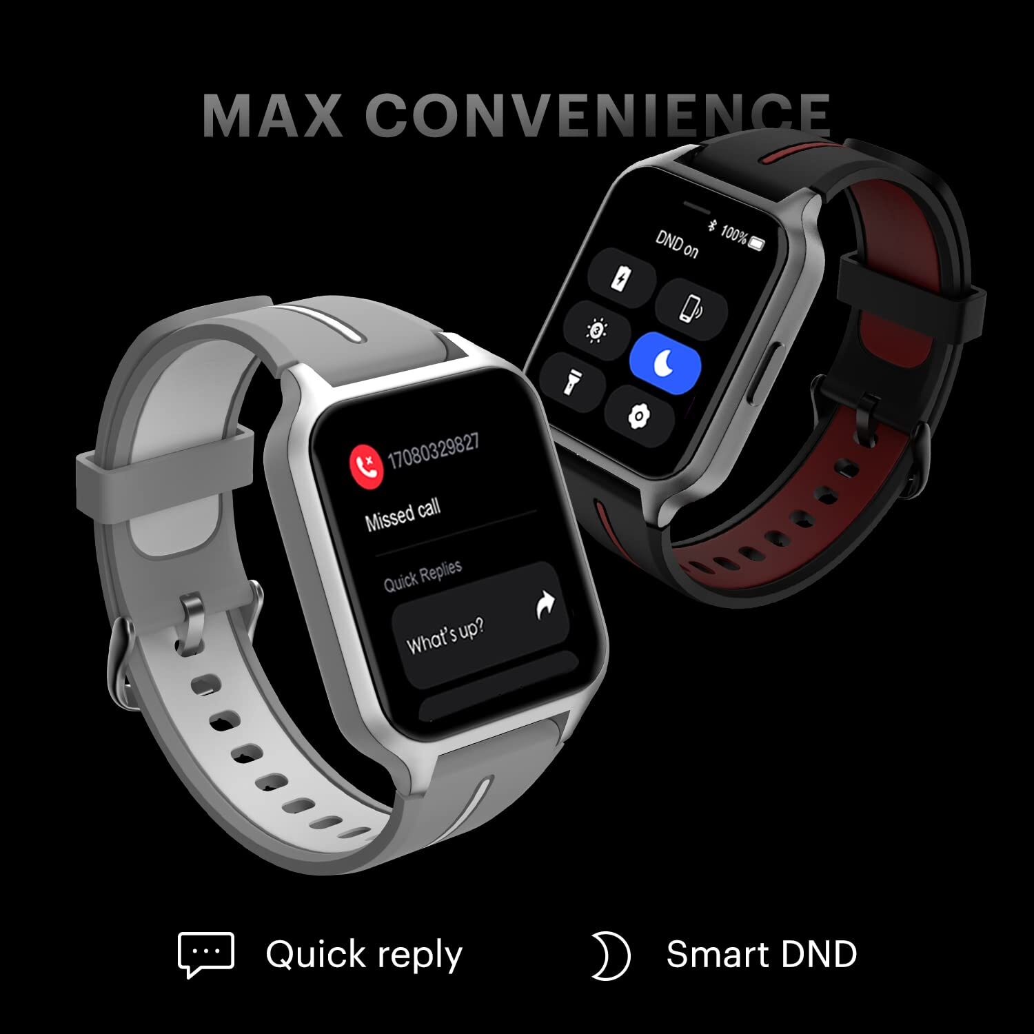 Jet Black Noise X-fit 1 Smart Watch