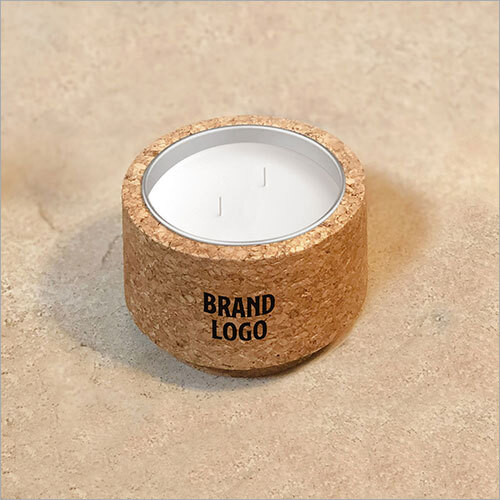 Natural Cork Container Candles 16 - Soy Wax, Cylindrical Shape, Any Color | Scented for Birthdays, Home Decoration, Parties, Weddings
