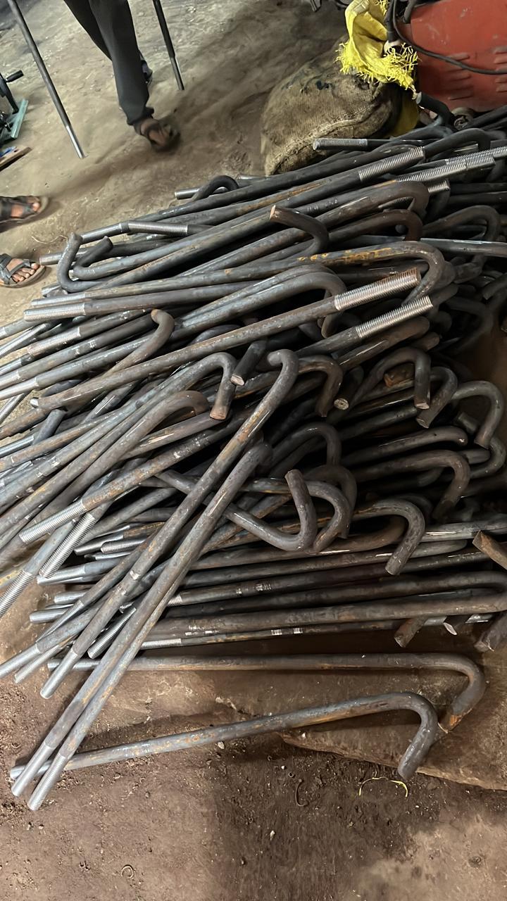 J Hook Type Foundation Bolts