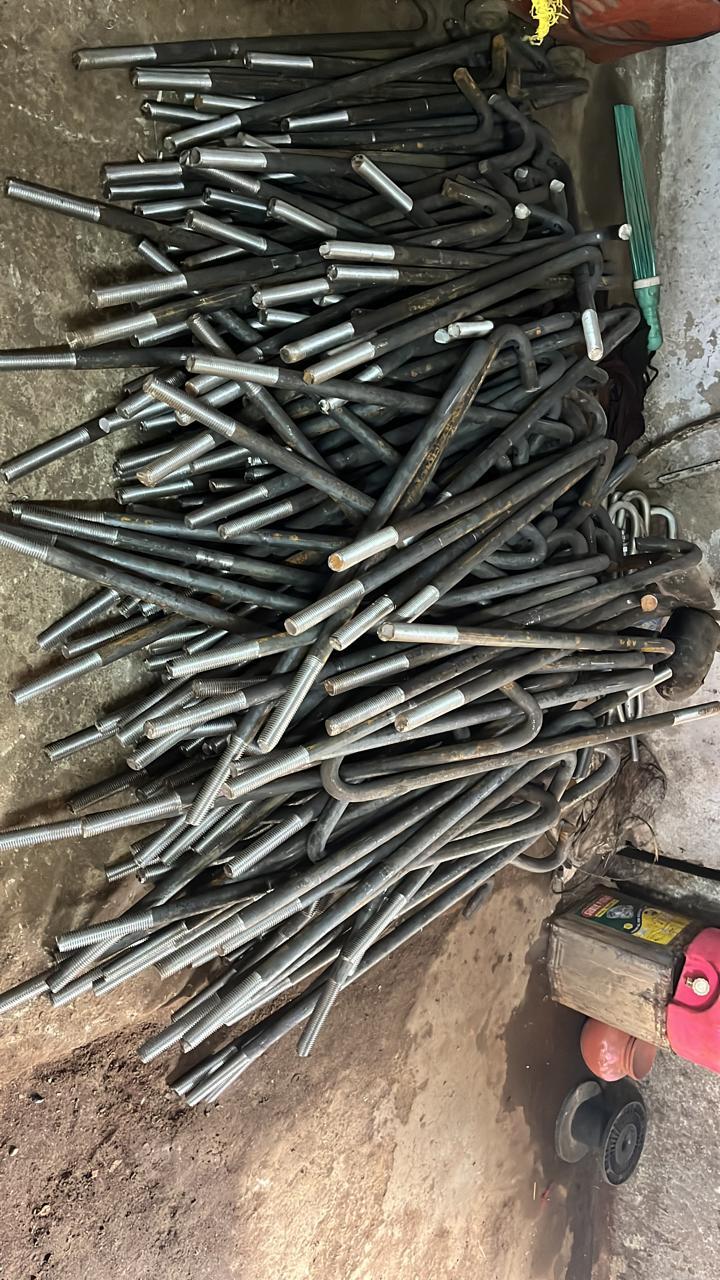 J Hook Type Foundation Bolts
