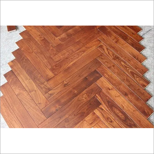 Wooden Decorative Flooring - Solid Hardwood, Polished Finish | Easy To Install, Enhances Acoustics, Improves Air Quality