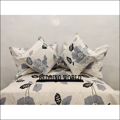 Cream Cushion Lace Set Bedsheet