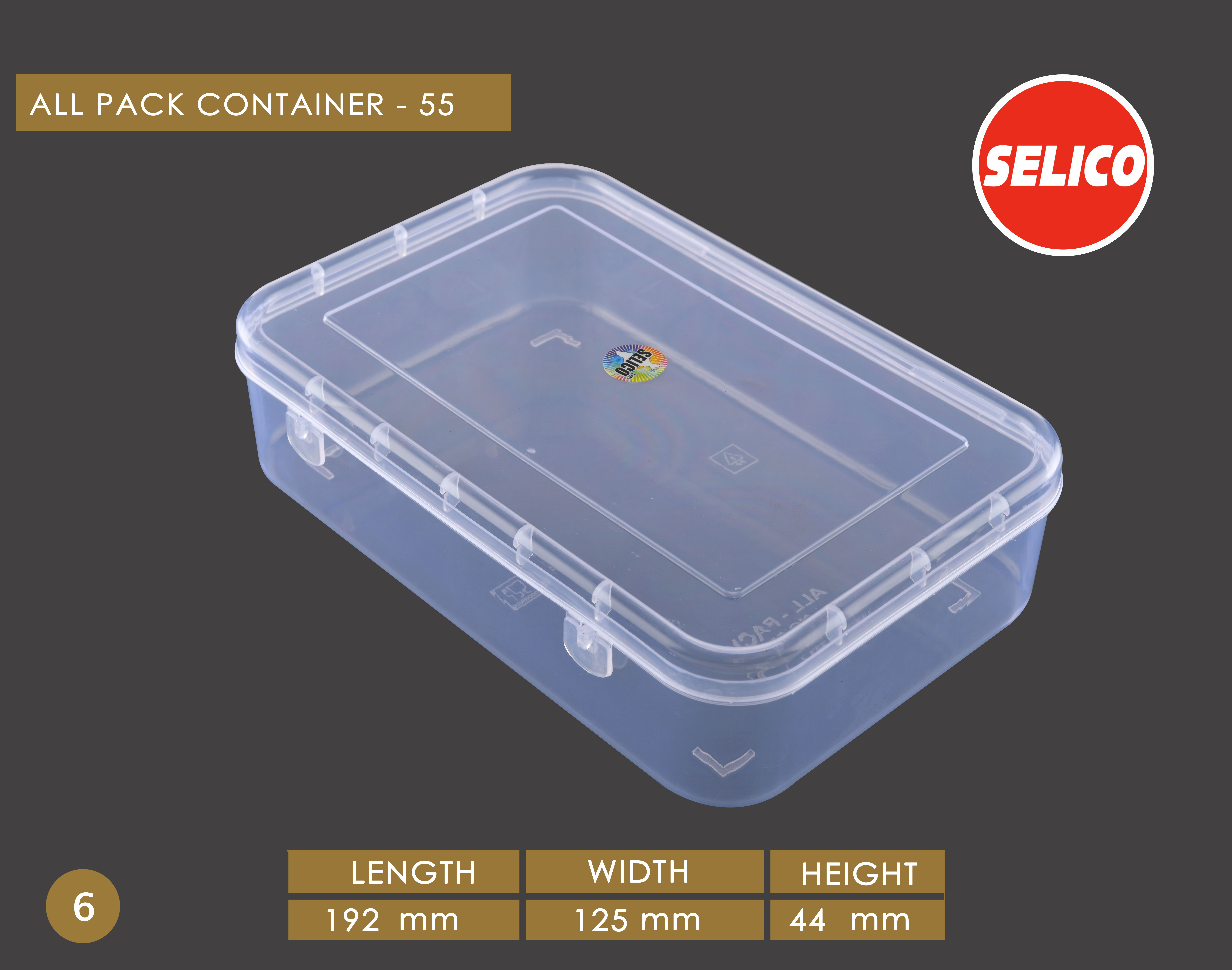 Plastic Container - 325x210x81 Mm | Moisture Resistant, Eco-friendly, Bio-degradable, Perfect For Jewelry And Food Packaging
