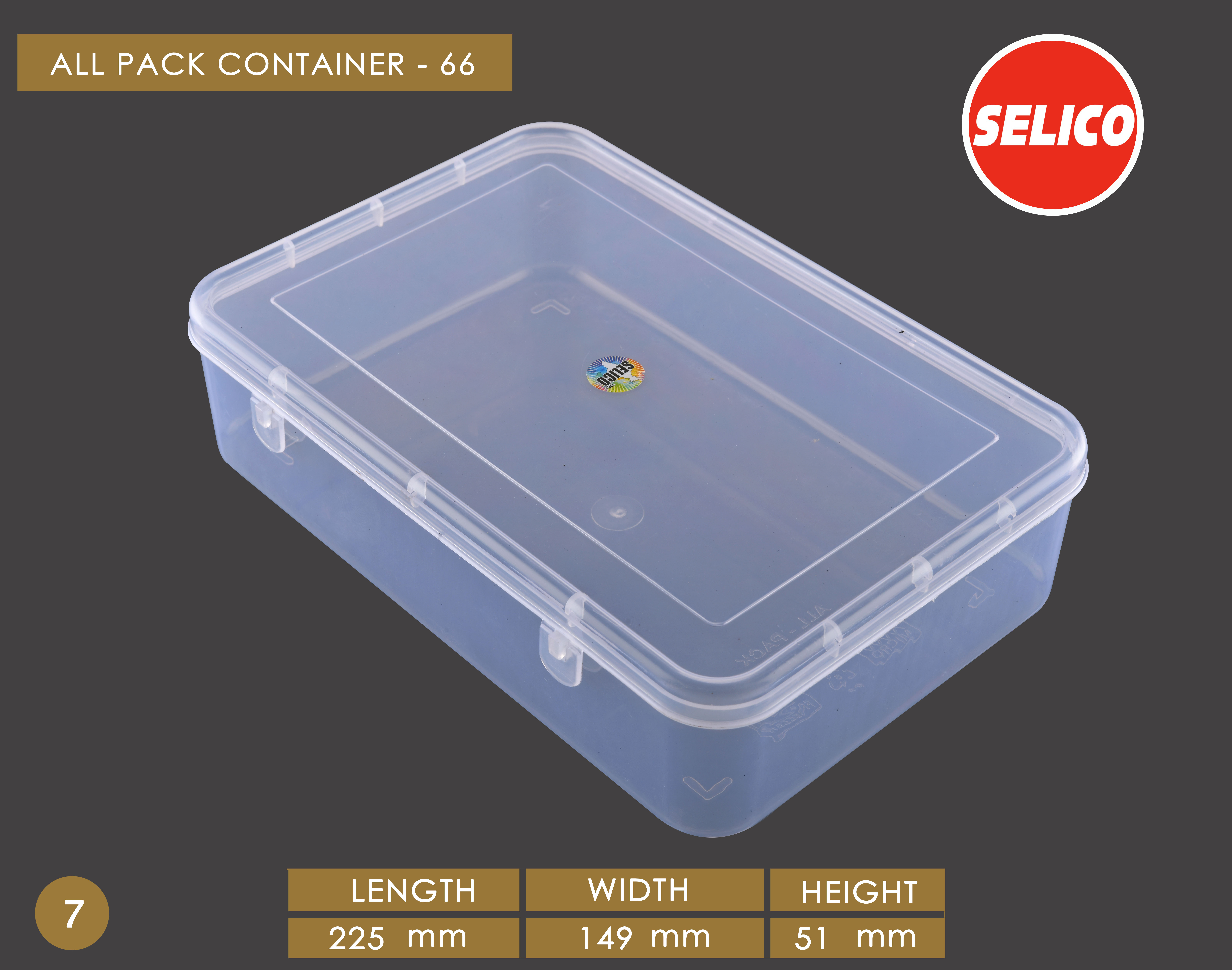 Plastic Container - 325x210x81 Mm | Moisture Resistant, Eco-friendly, Bio-degradable, Perfect For Jewelry And Food Packaging