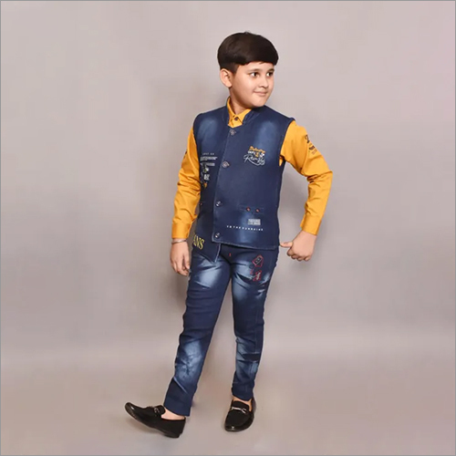 Washable 2 To 9 Year Boys Three Piece Dress