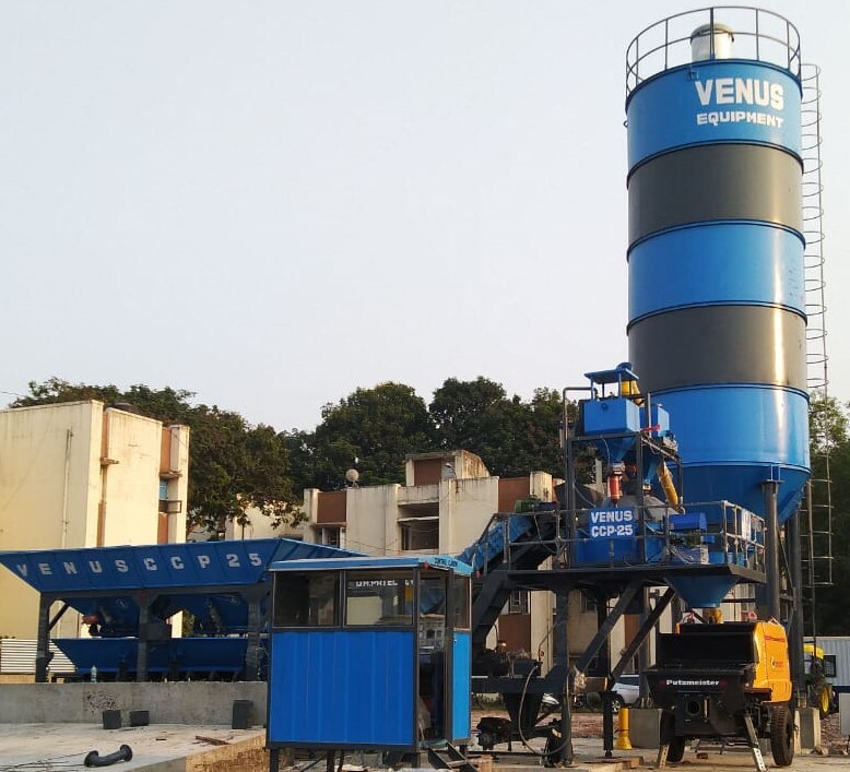 Blue Ccp Series Mobile Concrete Batching Plant