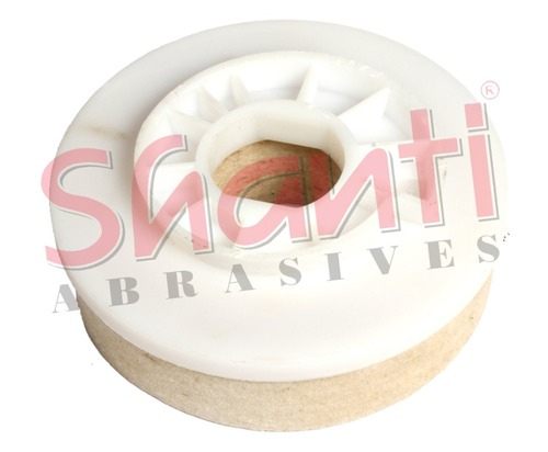 62 Round Buff - White, Round Buff With Holder | Ideal For Final Buffing On Marble, Stone, & Granite