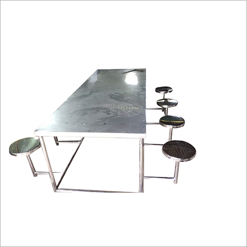 Ss Dining Table With Folding Stools - Application: Commercial